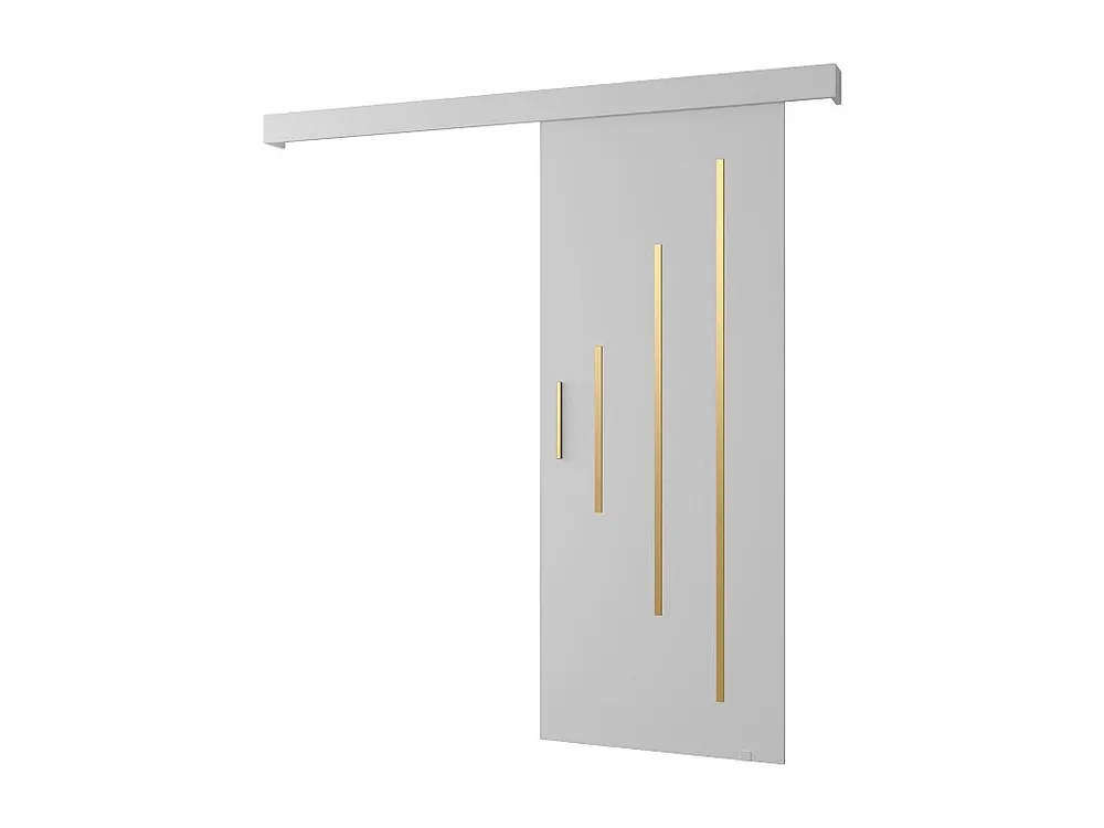 Schuifdeuren Salwador Y 90x204 cm (Wit / Wit / Gouden)