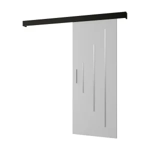 Schuifdeuren Salwador Y 90x204 cm (Wit / Zwart / Zilver)