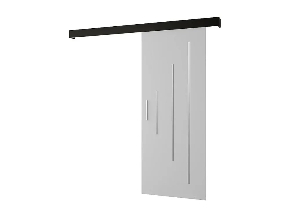 Schuifdeuren Salwador Y 90x204 cm (Wit / Zwart / Zilver)