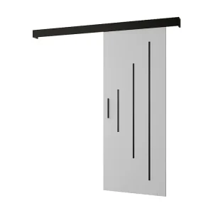Schuifdeuren Salwador Y 90x204 cm (Wit / Zwart / Zwart)