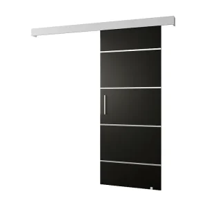 Schuifdeuren Salwador IV 90x204 cm (Zwart / Wit / Zilver)