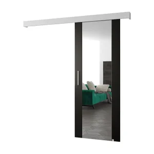 Schuifdeuren Salwador II 90x204 cm (Zwart / Wit / Zilver)
