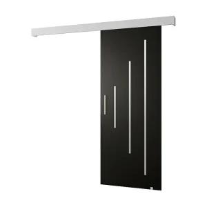 Schuifdeuren Salwador Y 90x204 cm (Zwart / Wit / Zilver)