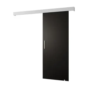 Schuifdeuren Salwador I 90x204 cm (Zwart / Wit / Zilver)