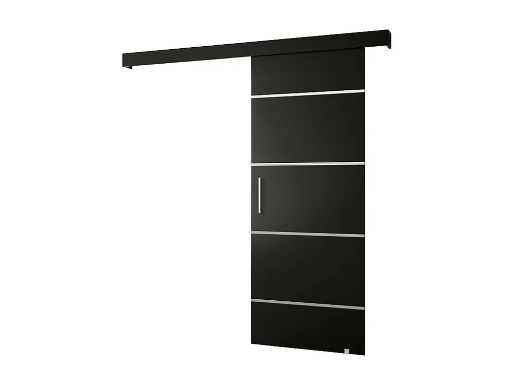 Schuifdeuren Salwador IV 90x204 cm (Zwart / Zwart / Zilver)