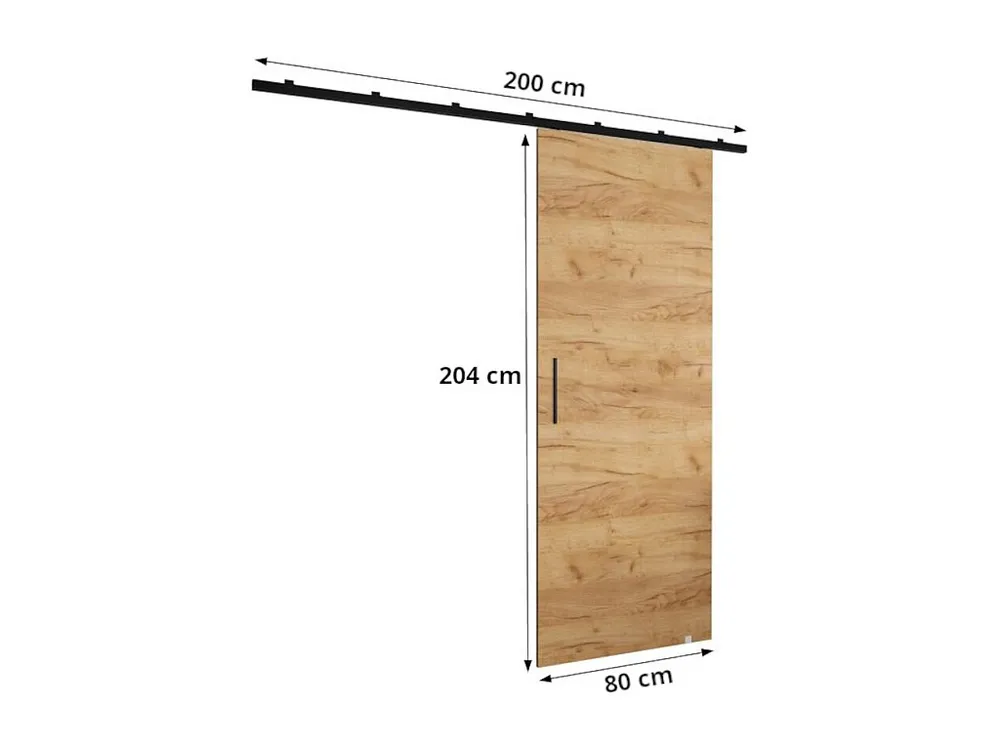 Schuifdeuren Zonda Y 80x204 cm (Wit)