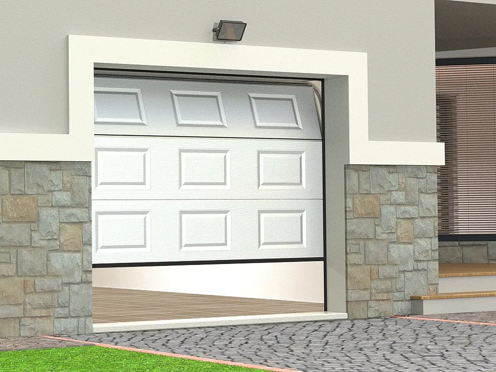 Sectionale garagedeur CAOPAS wit - Gemotoriseerd - Koop nu betaalbaar online meubelshop