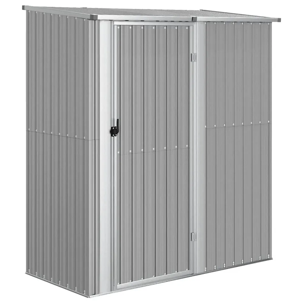 Tuinschuur 180,5x97x209,5 cm gegalvaniseerd staal grijs