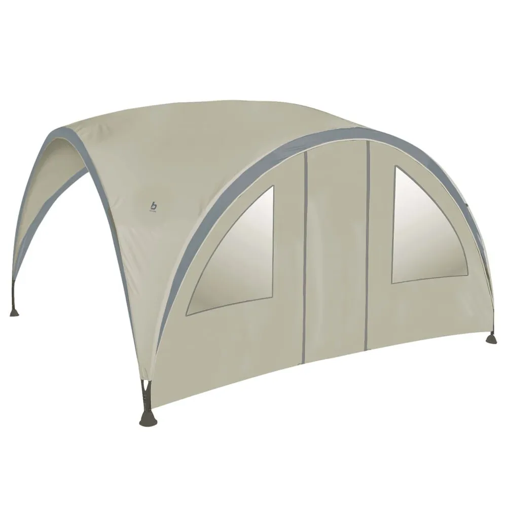 Bo-Camp Zijwand voor partytent met deur en raam S natuurtint