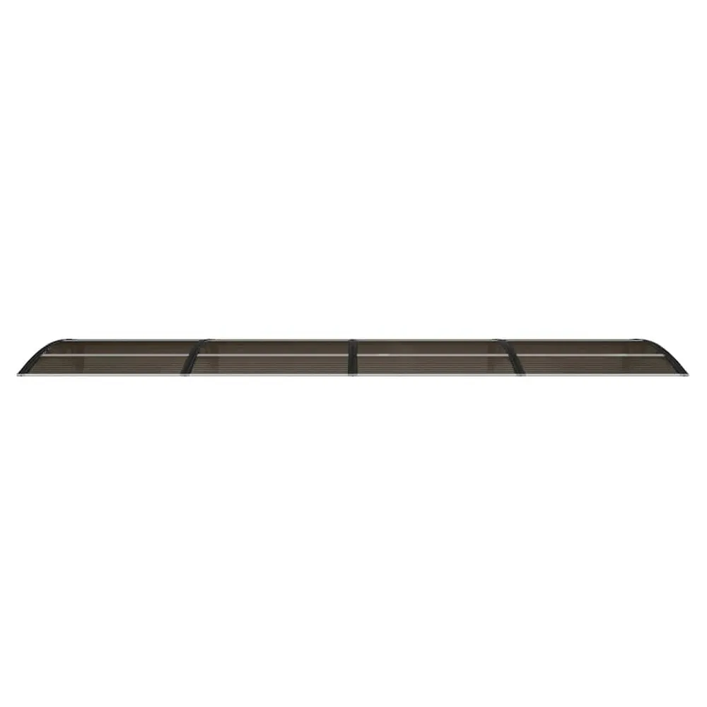 Deurluifel 400x100 cm polycarbonaat zwart