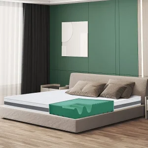 Dubbel matras King Size 180x210 Memory Orthopedisch, antibacterieel, mijtwerend, anti-allergisch | Hoogte 16 cm | Made Italy