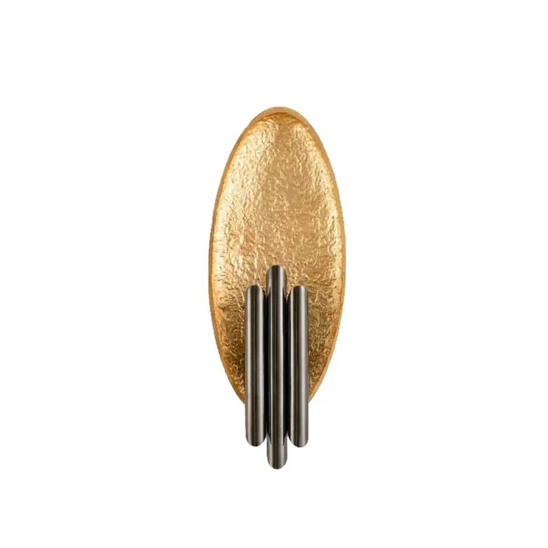 Eenvoud Ovaal Sconce Armatuur 2-lichts metalen woonkamer wandmontage lamp met buiskap