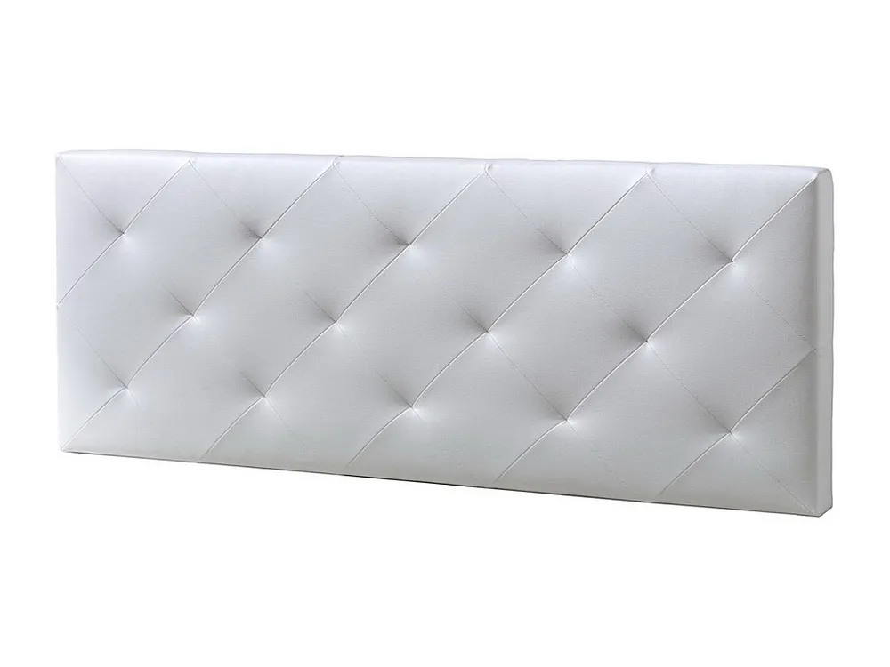 Gecapitonneerd hoofdeinde Rombo 150x60 cm Wit, Gewatteerd met Schuim, 8 cm dicht.