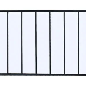 Glazen binnenraam aluminium met poedercoating - 210 x 105 cm - Koop nu voordelig online