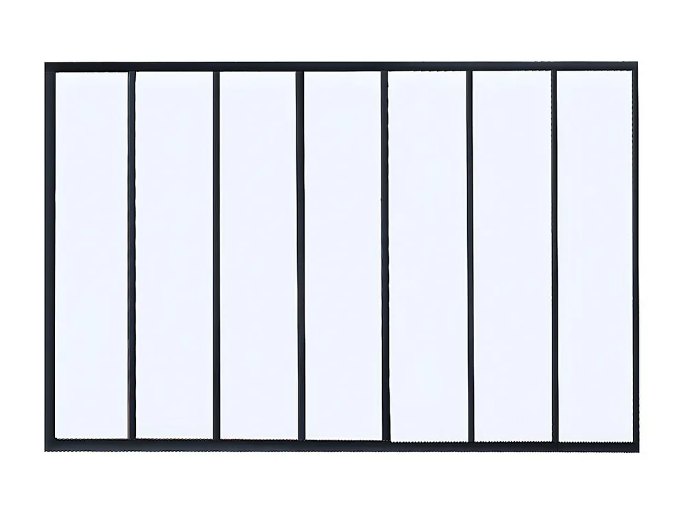 Glazen binnenraam aluminium met poedercoating - 210 x 105 cm - Koop nu voordelig online