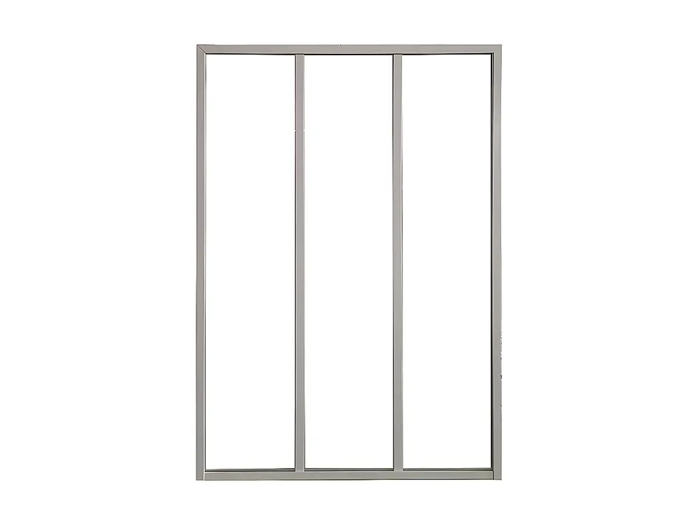 Glazen binnenraam BAYVIEW - wit - 90 x 130 cm - aluminium