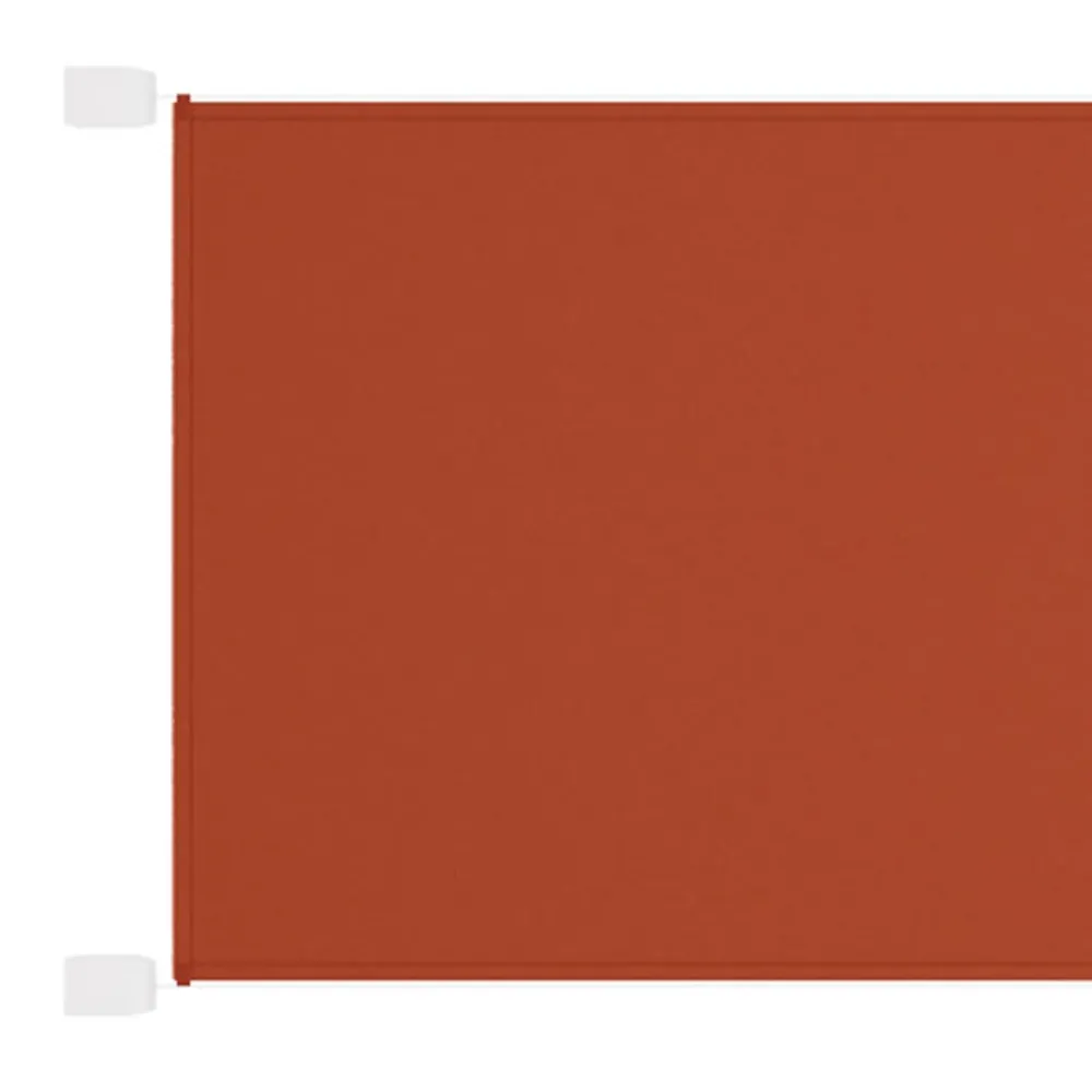Luifel verticaal 60x360 cm oxford stof terracottakleurig