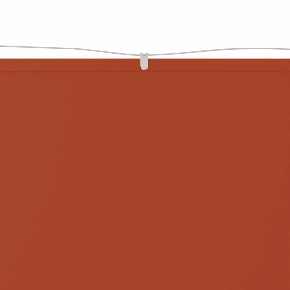 Luifel verticaal 60x360 cm oxford stof terracottakleurig