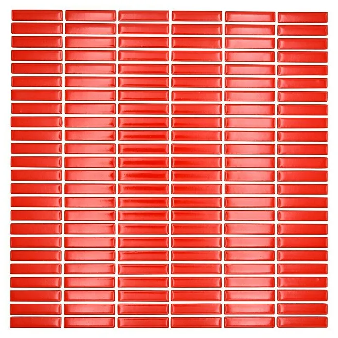 Mozaïektegel Kitkat Uni CG BBM S7 - 30 x 30 cm, Rood, Glanzend