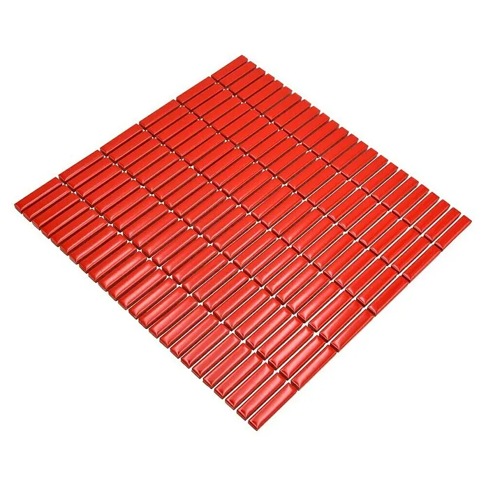 Mozaïektegel Kitkat Uni CG BBM S7 - 30 x 30 cm, Rood, Glanzend