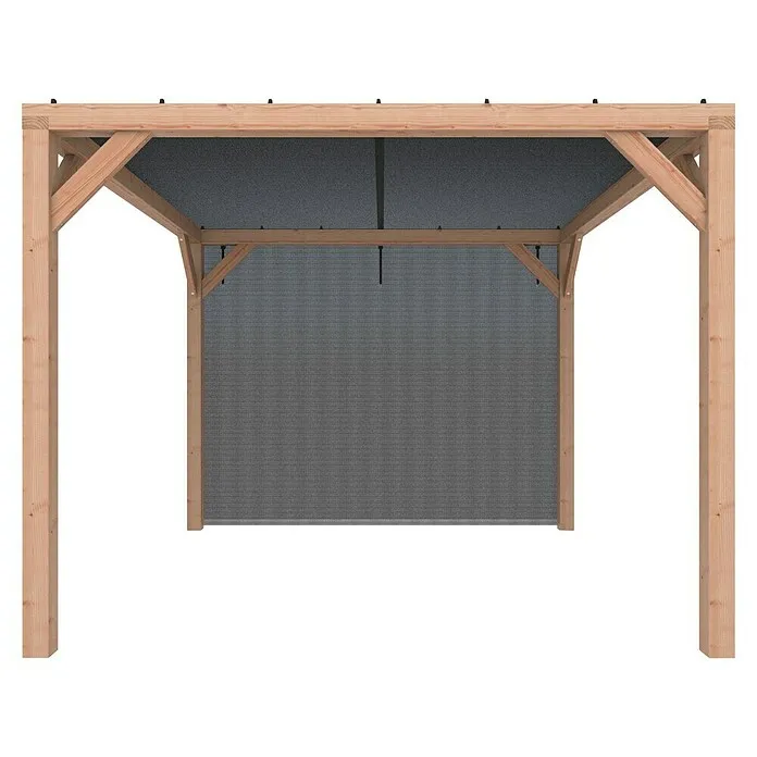 Outdoor Life Products Pergola Douglas - 324 mm x 328 cm x 256 cm, Lichtgrijs