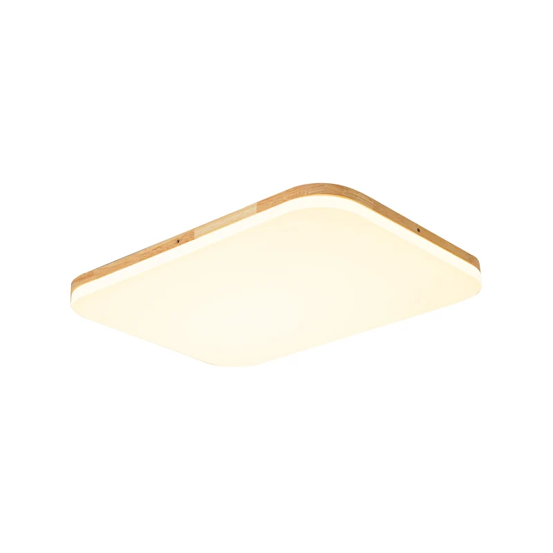 Rechthoekig plafond vlak eenvoudig acryl 25,5 "/34" groot beige inbouwlichtarmatuur voor woonkamer