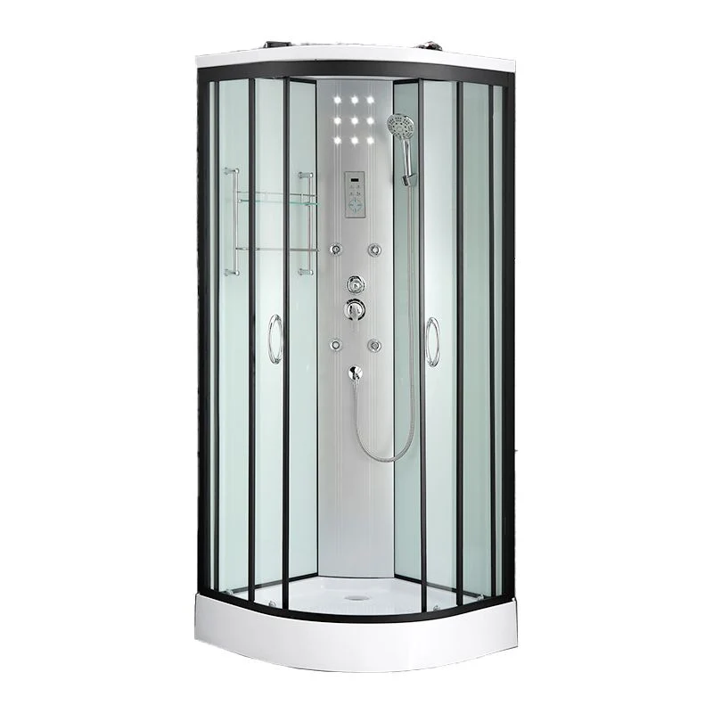 Round Shower Enclosure Full Frame Tweeling Sliding Door Shower Room 31