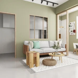 Schuifraam van gehard glas en gepoedercoat zwak naturel aluminium 120 x 130 cm RAVENA