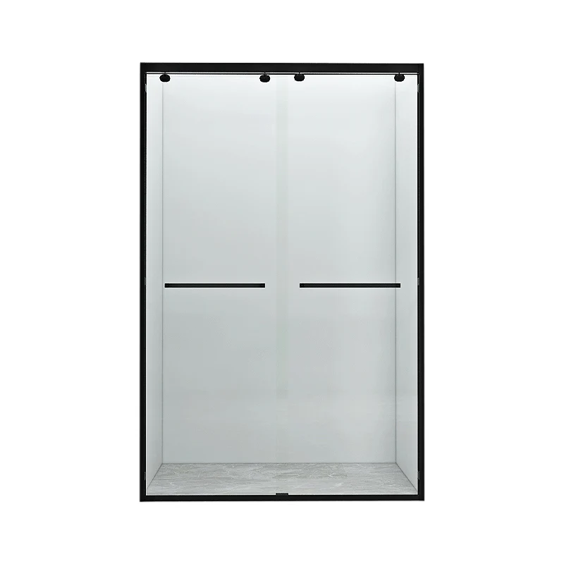 Semi Frameless Transparent Shower Bath Door Tweevoudig Sliding Shower Bath Door 47l