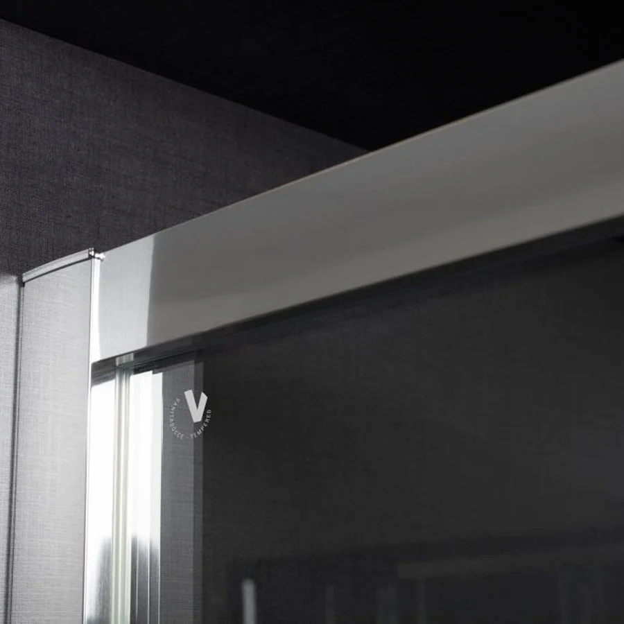 Sliding Shower Door 2 panels 200 cm helder crystal 6 mm Minerva