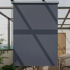 Verduisterend rolgordijn met bak van aluminium en textiel L1,6 x H2,5 m PASSOE