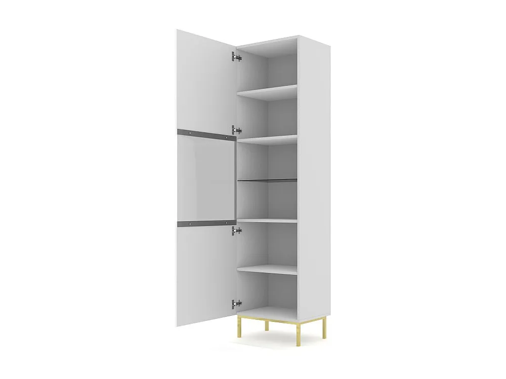 Vitrinekast RAVENNA B SC60 1D 60x42x217 Wit