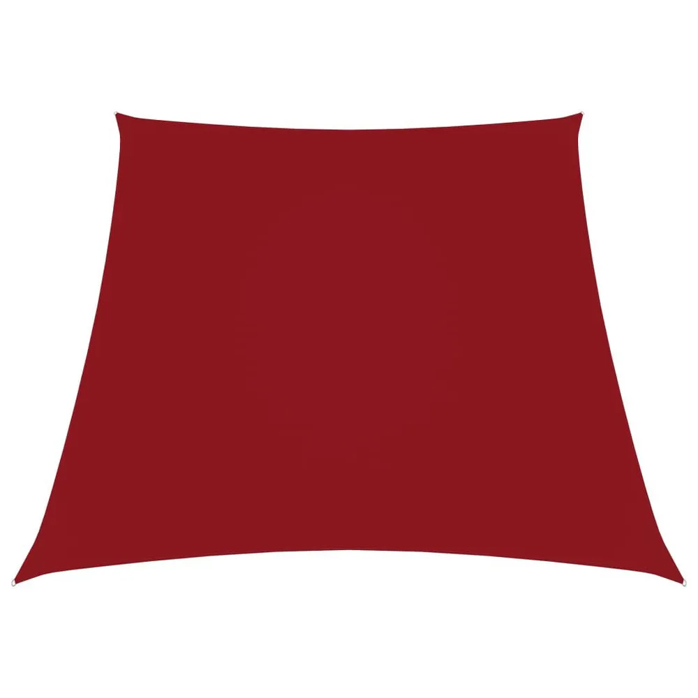 Zonnezeil trapezium 2/4x3 m oxford stof rood