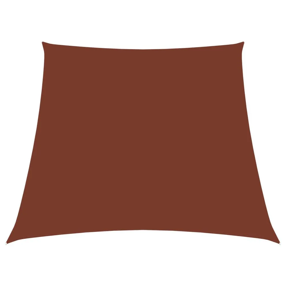 Zonnezeil trapezium 2/4x3 m oxford stof terracottakleurig