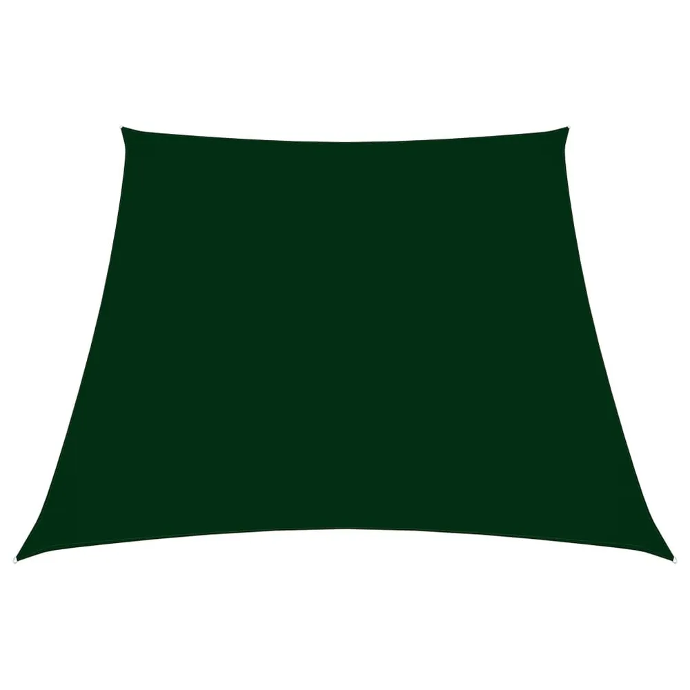 Zonnezeil trapezium 3/5x4 m oxford stof donkergroen