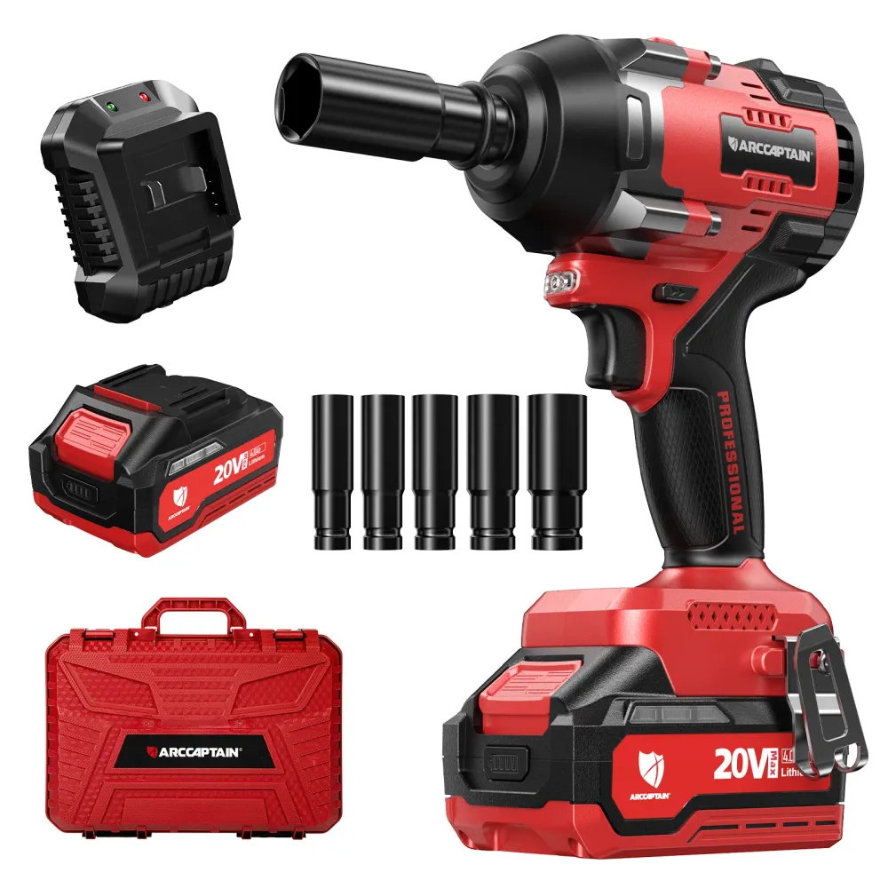 Ergonomisch Arccaptain 20V Batterij Brushless Impact Wrench