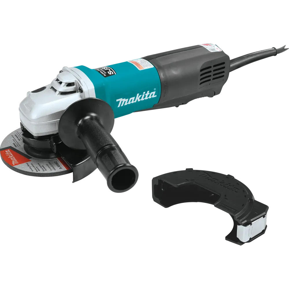 MAKITA 5" SJS™ High‑Power Paddle Switch Angle Grinder met Opbergtas