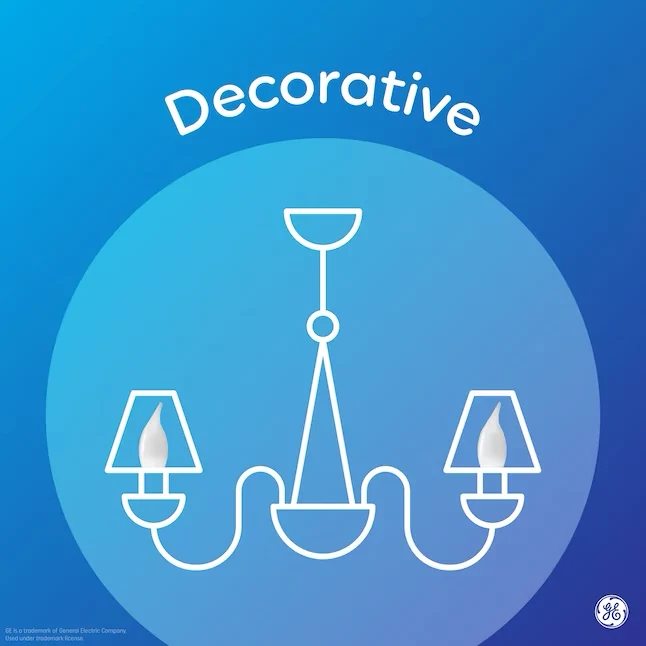 GE Classic 40-Watt EQ B10 Soft White Candelabra Base (e-12) Dimmable LED Light Bulb zespak