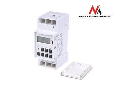 MacLean - MCE09 - Digitale programmeerbare schakelaar Timer voor DIN -rail - 10 programma's - Back -upbatterij