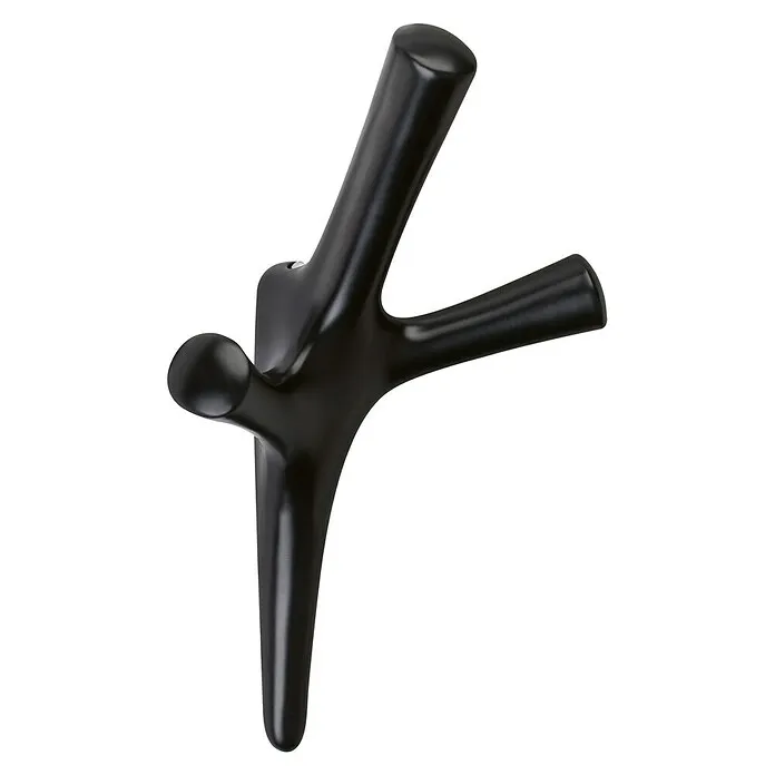 Premium Walteco Jashaak 1 x Amiso I kledinghaak, 2 x schroef, 2 x pluggen - l x b x h: 107 x 59 x 160 mm, Aantal haken: 3...