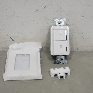 Low Voltage Push-Button Wallpod NPODM 2S WH