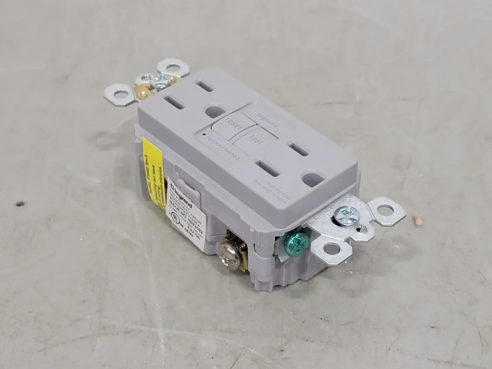 15A, 125V Self-test GFCI Receptacle 1597GRY