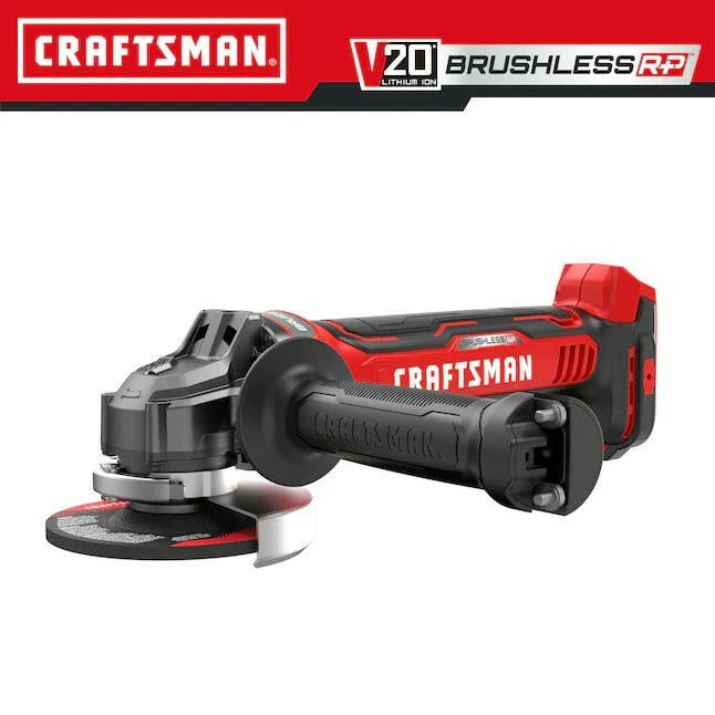 CRAFTSMAN® V20 RP 4.5- 20-volt Max Paddle Switch Brushless Batterij Angle Grinder (tool only)