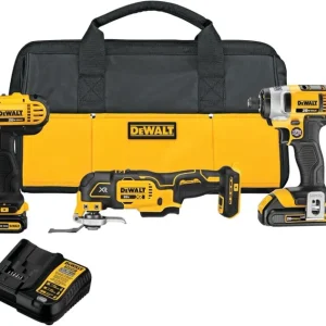 DeWALT DCK444C2 20V MAX Zonder snoer Lithium-Ion 4 Tool Combo Kit w/ Tool Bag