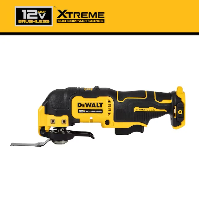 DEWALT XTREME Zonder snoer Brushless 12-volt Max Variable Speed 4-Piece Oscillating Multi-Tool Kit