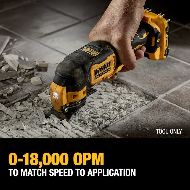 DEWALT XTREME Zonder snoer Brushless 12-volt Max Variable Speed 4-Piece Oscillating Multi-Tool Kit
