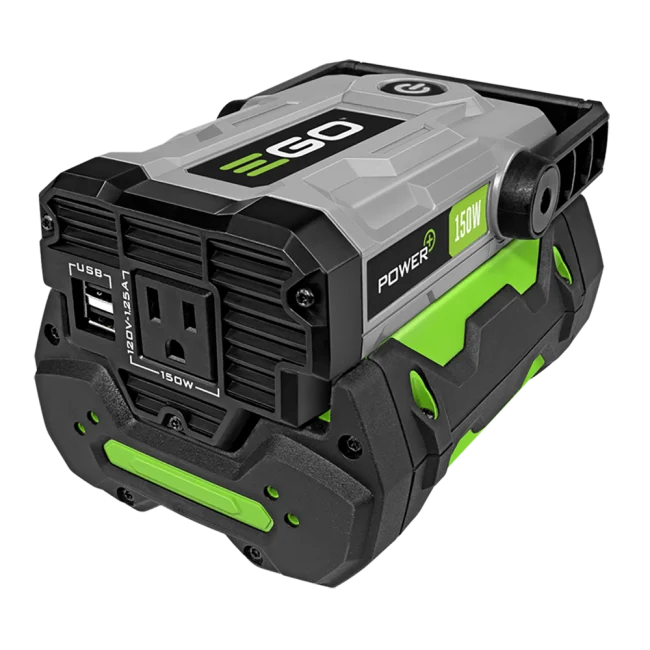 EGO Power+ PAD1500 Nexus Escape 150-Watt Power Inverter featuring 2 USB Ports and 1 120-Volt AC Power Outlet