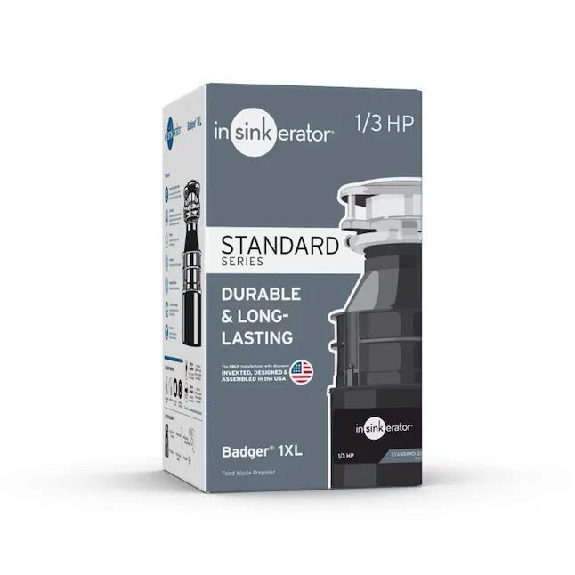 Kabelschoentang InSinkErator Badger 1XL Non-corded 1/3-HP Continuous Feed Garbage Disposal