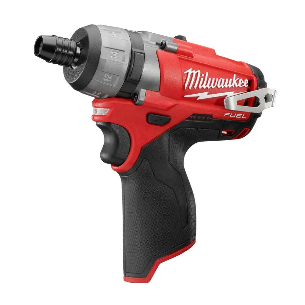 MILWAUKEE M12 FUEL 1/4" Hex 2-Speed Screwdriver (Tool Only) Robuust ontwerp