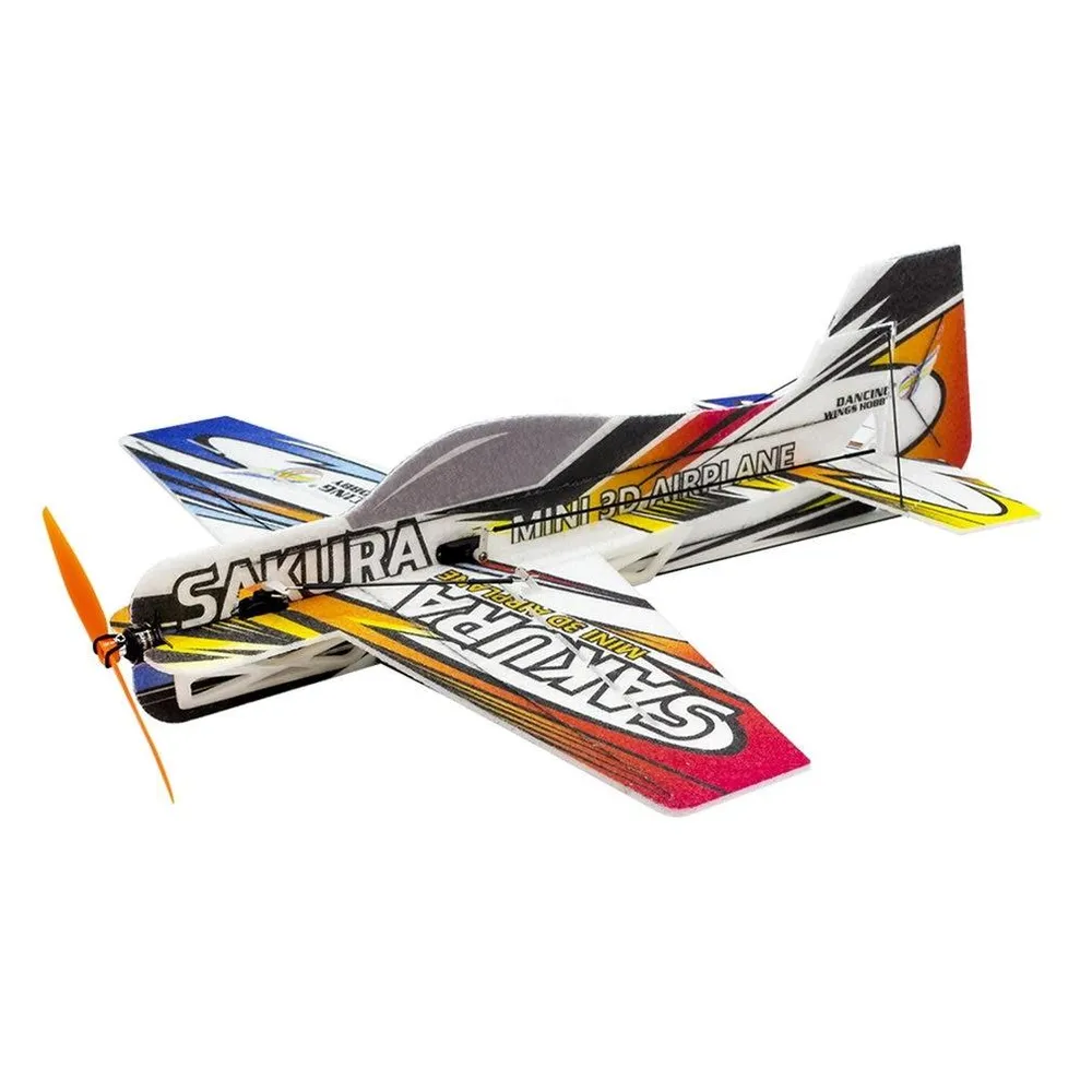 Sakura RC EPP Indoor 3D F3P Airplane - 420mm Wingspan Radio Controlled Electric Plane Unassembled Need to Build Aeroplane